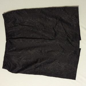 Lane Bryant Black Snake Print‎ skirt size 14